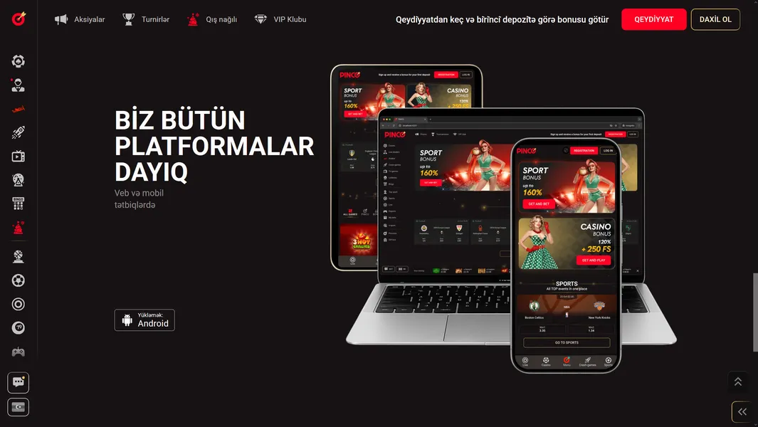 Azərbaycanda Pinco Casino proqramının əsas üstünlükləri