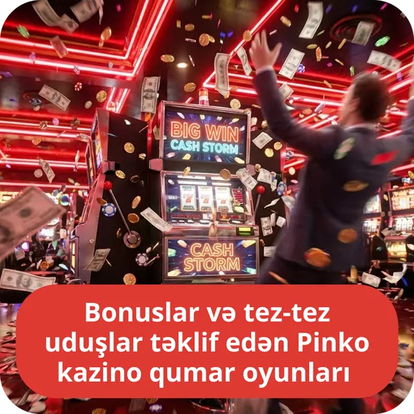 Bonuslar və tez-tez uduşlar təklif edən Pinko kazino qumar oyunları